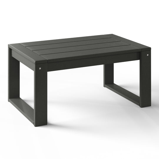 Modern Outdoor HDPE Rectangle Patio Coffee Table