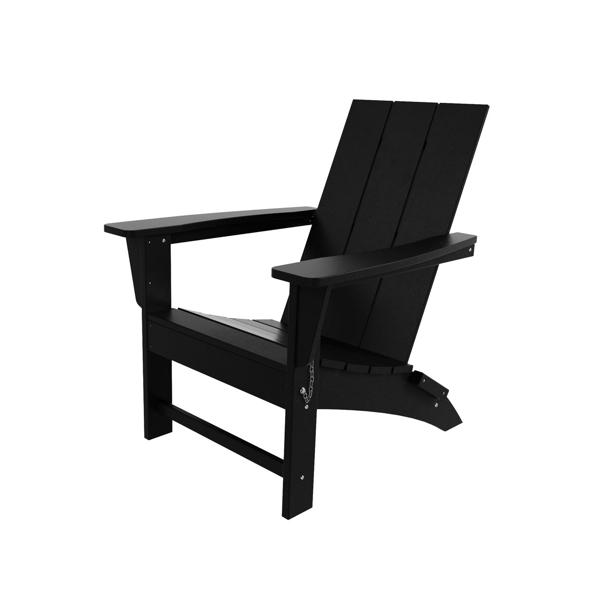 Ashore folding Adirondack chair in Black, view 5