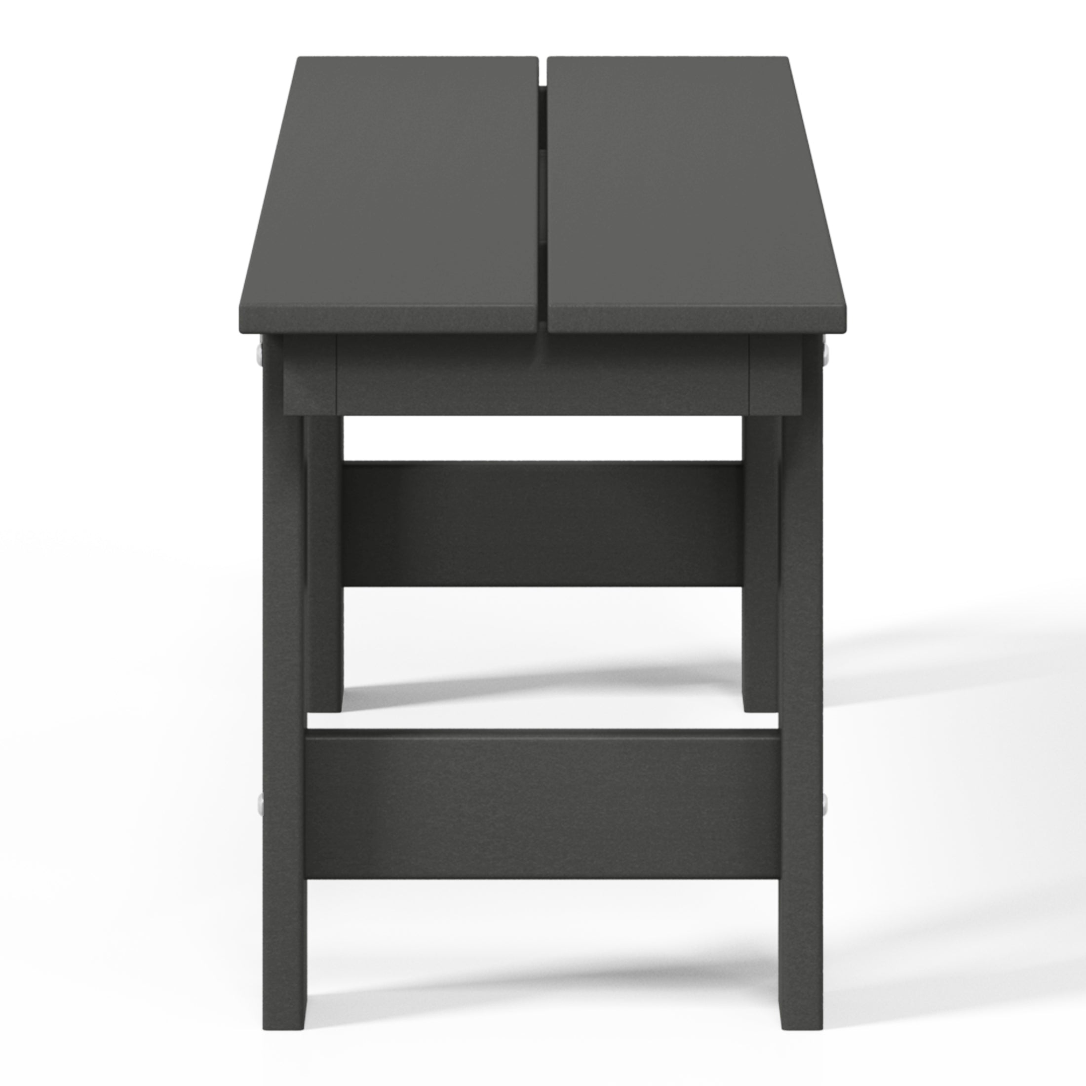 Ashore Outdoor HDPE 48" Modern Backless Patio Bench