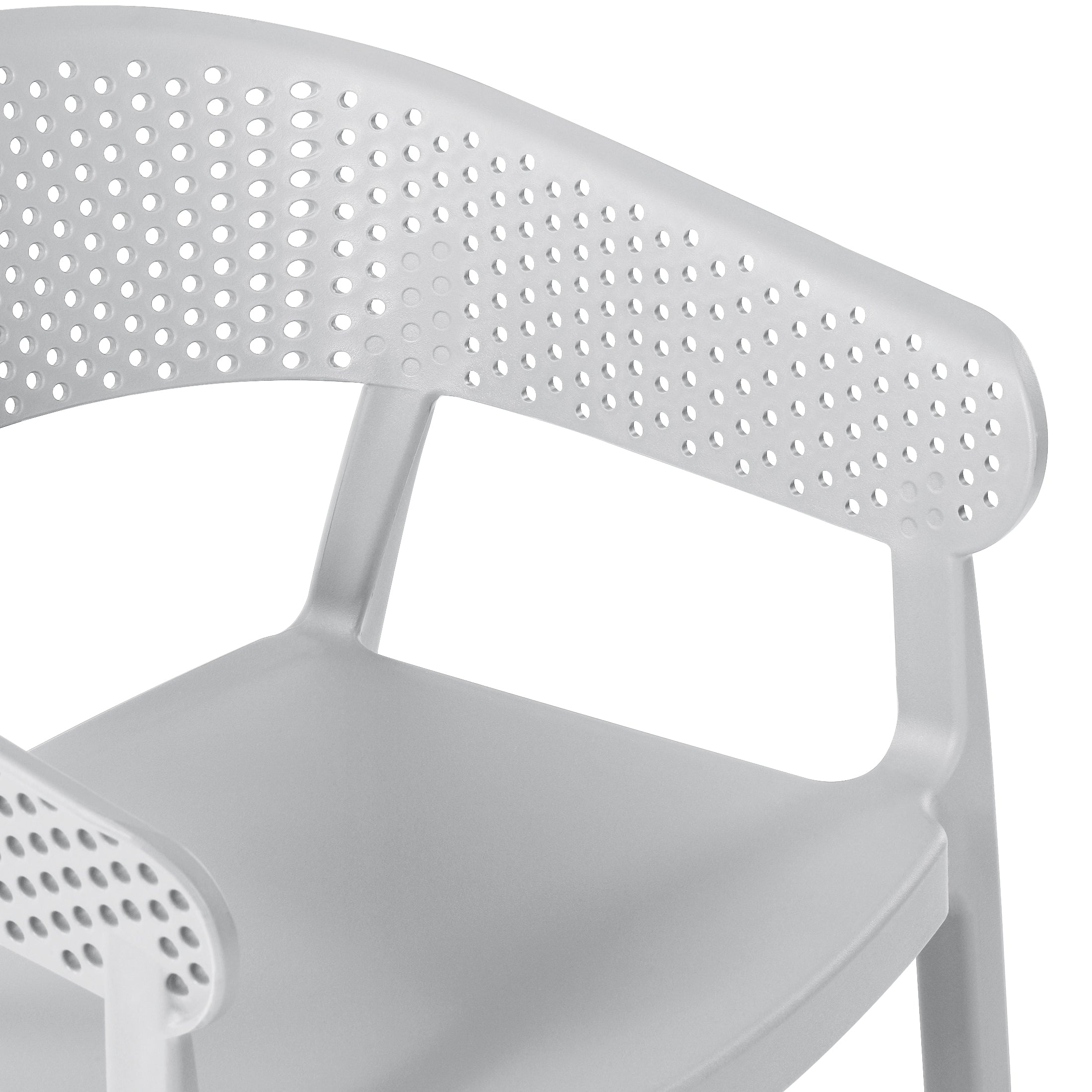 Playa 3-Piece Indoor Outdoor Metal Patio Dining Table Set With Stackable Patio Chairs