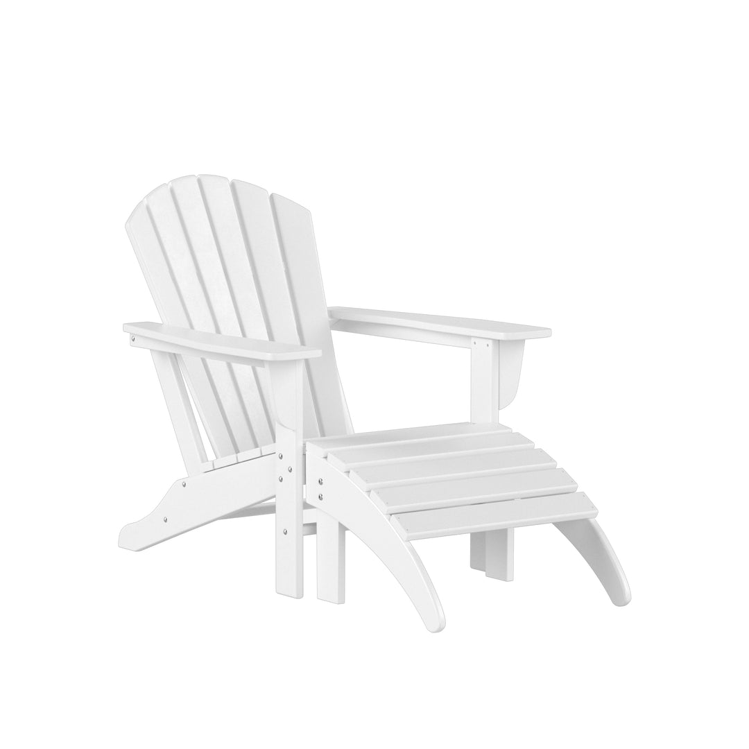 Dylan Outdoor Adirondack Chair With Ottoman 2-Piece Set