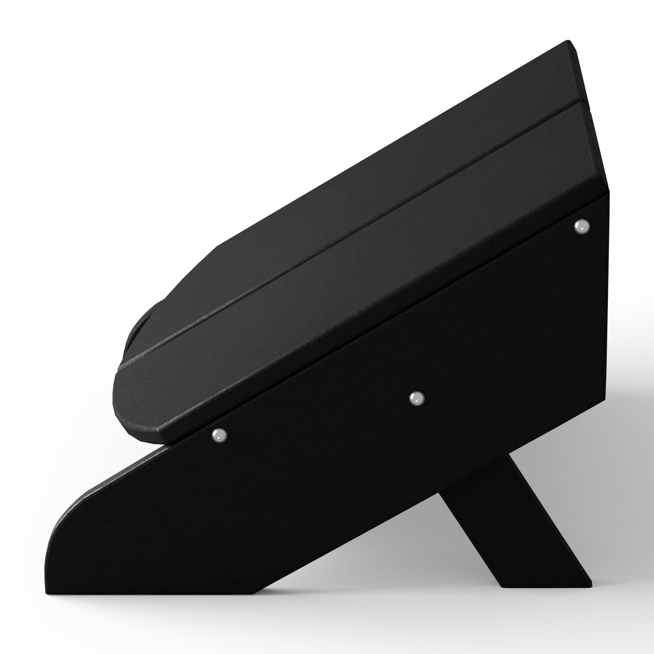 Riviera Modern HDPE Plastic Folding Patio Adirondack Ottoman