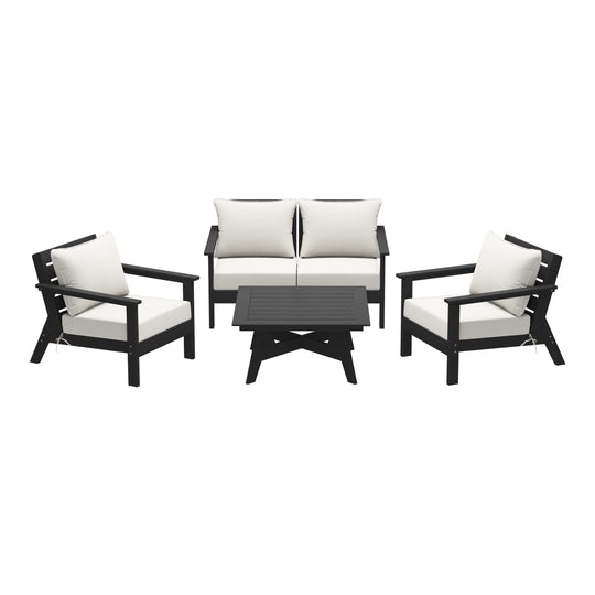 Avalon Outdoor 5-Piece Modular Sectional Patio Furniture Sofa Set