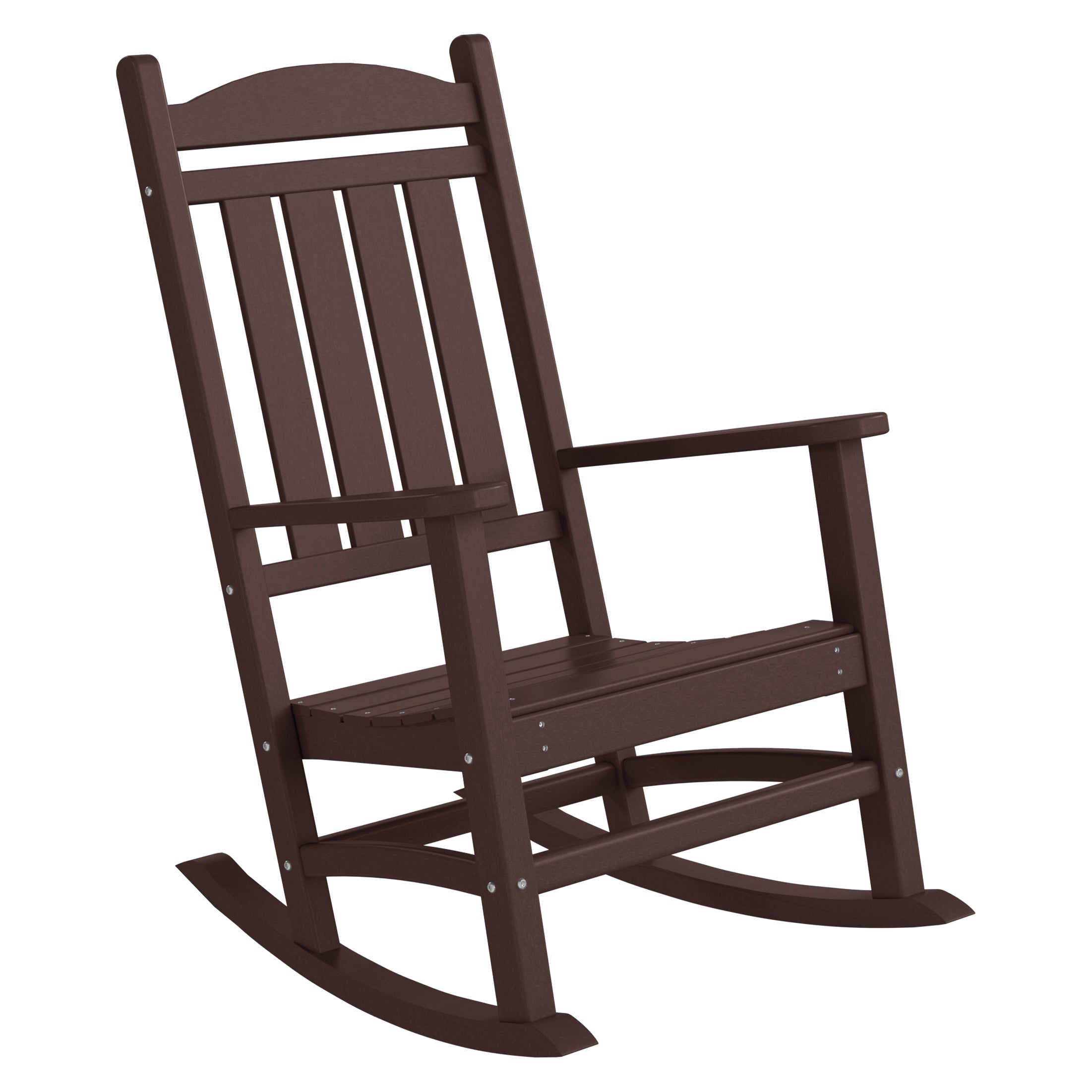 Malibu 5-Piece HDPE Outdoor Patio Furniture Couch and Rocking Chair Set
