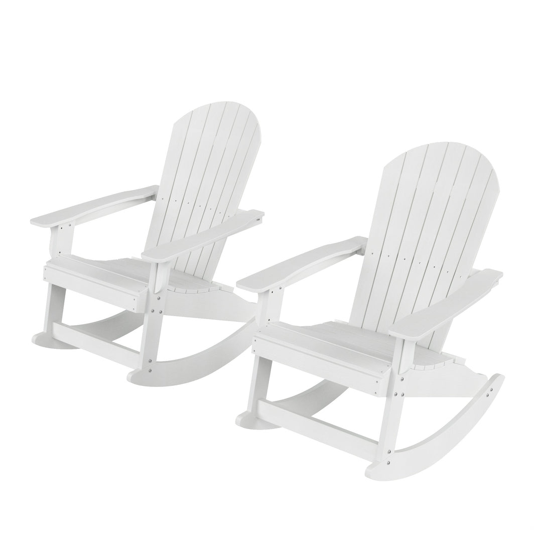 Tuscany HIPS Outdoor Adirondack Rocking Chair (Set of 2)