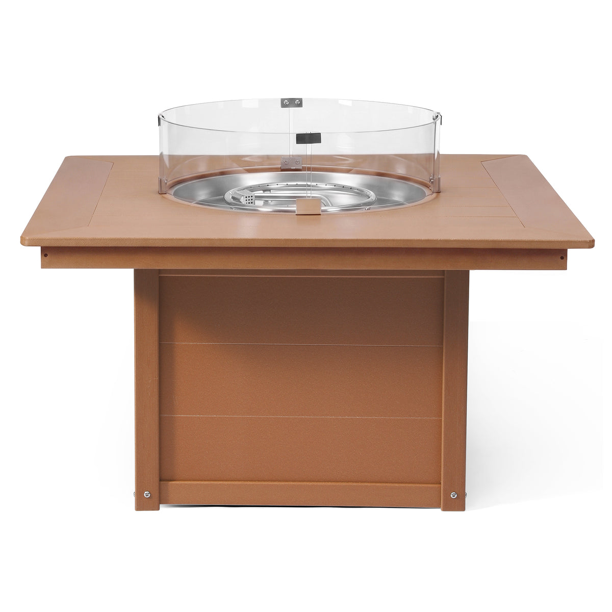 Helios 42" Modern Outdoor Patio Propane Square Fire Pit Table