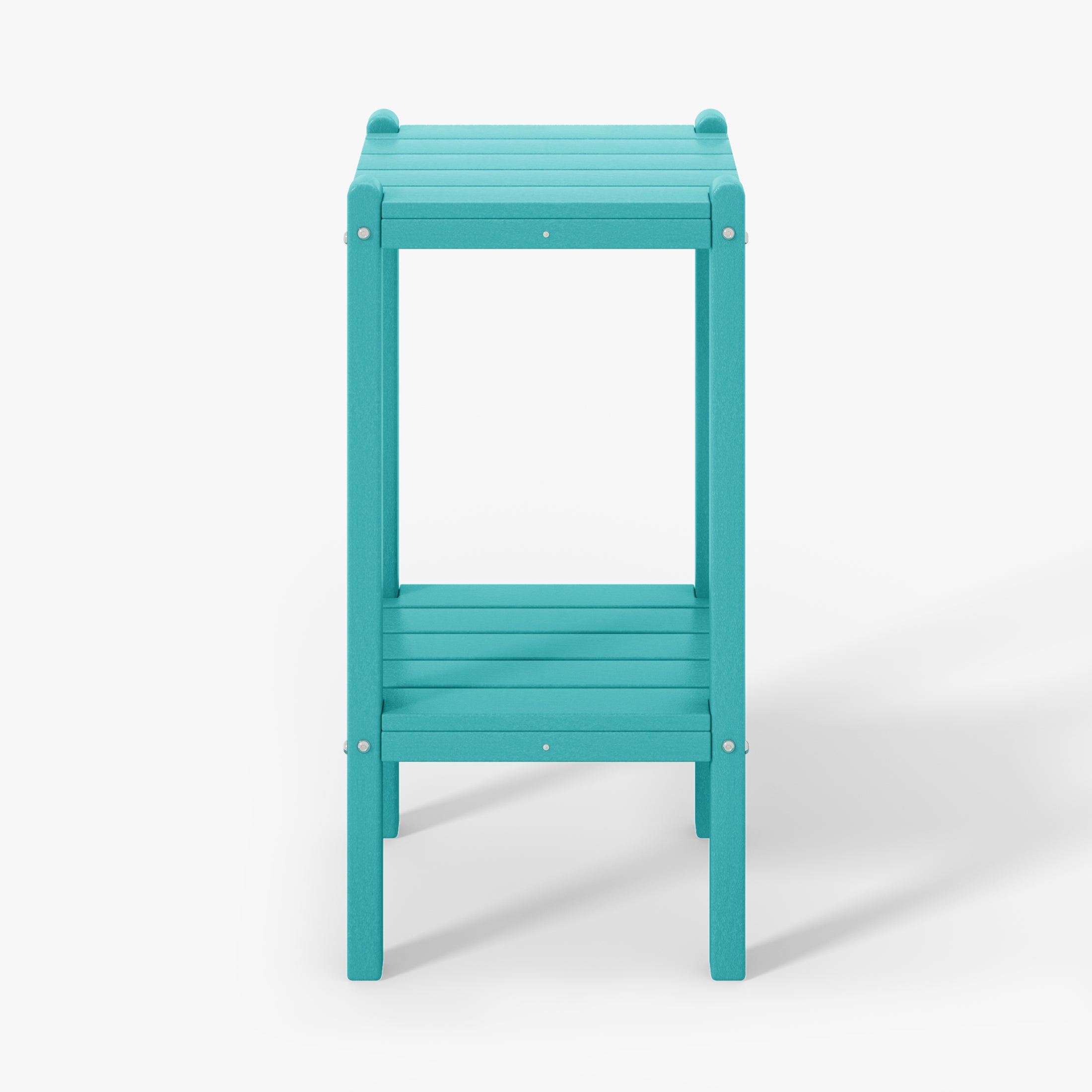 Malibu 36" Outdoor Adirondack HDPE 2-Tier Patio Side Table