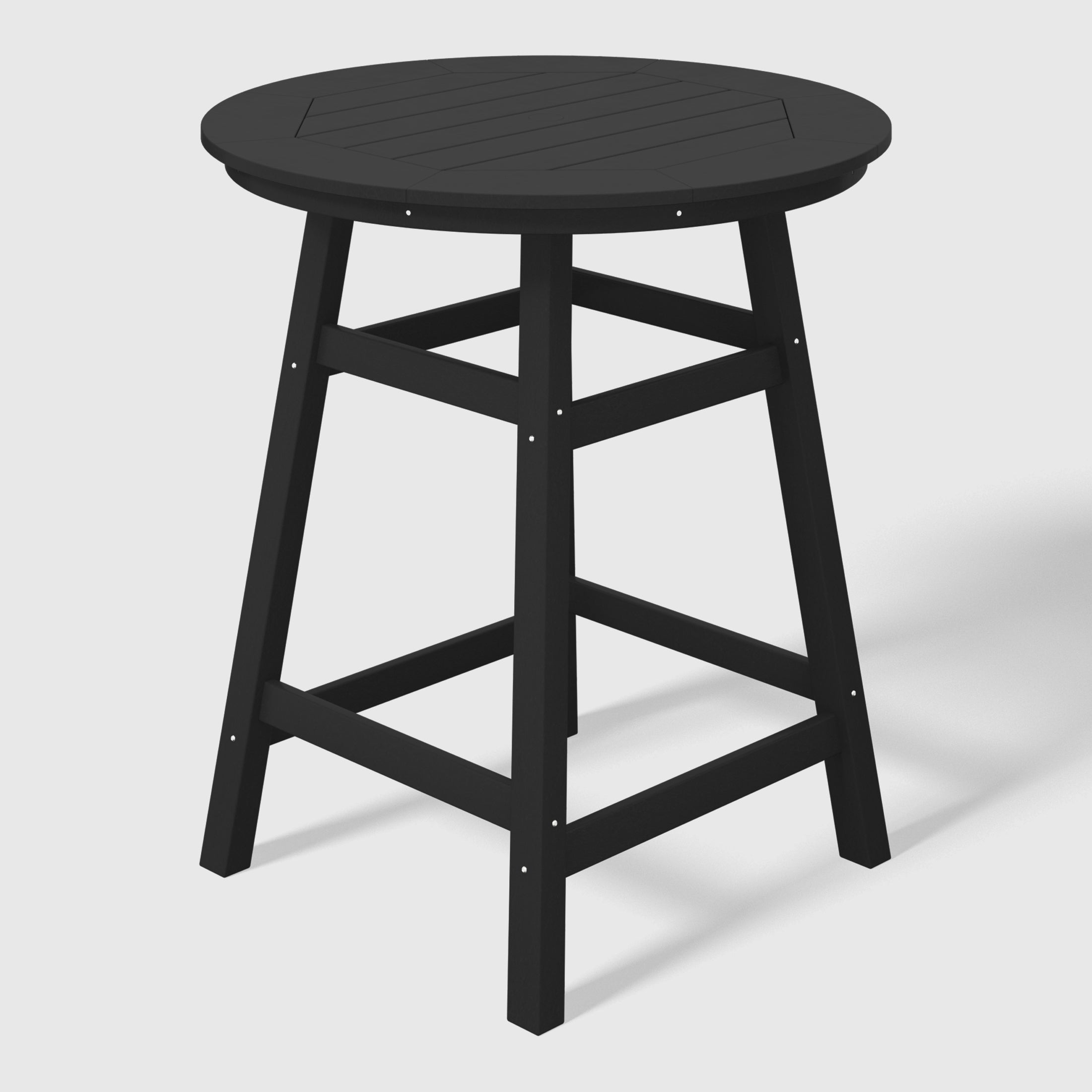 Malibu Outdoor 35" HDPE Round Patio Counter Height Bar Table