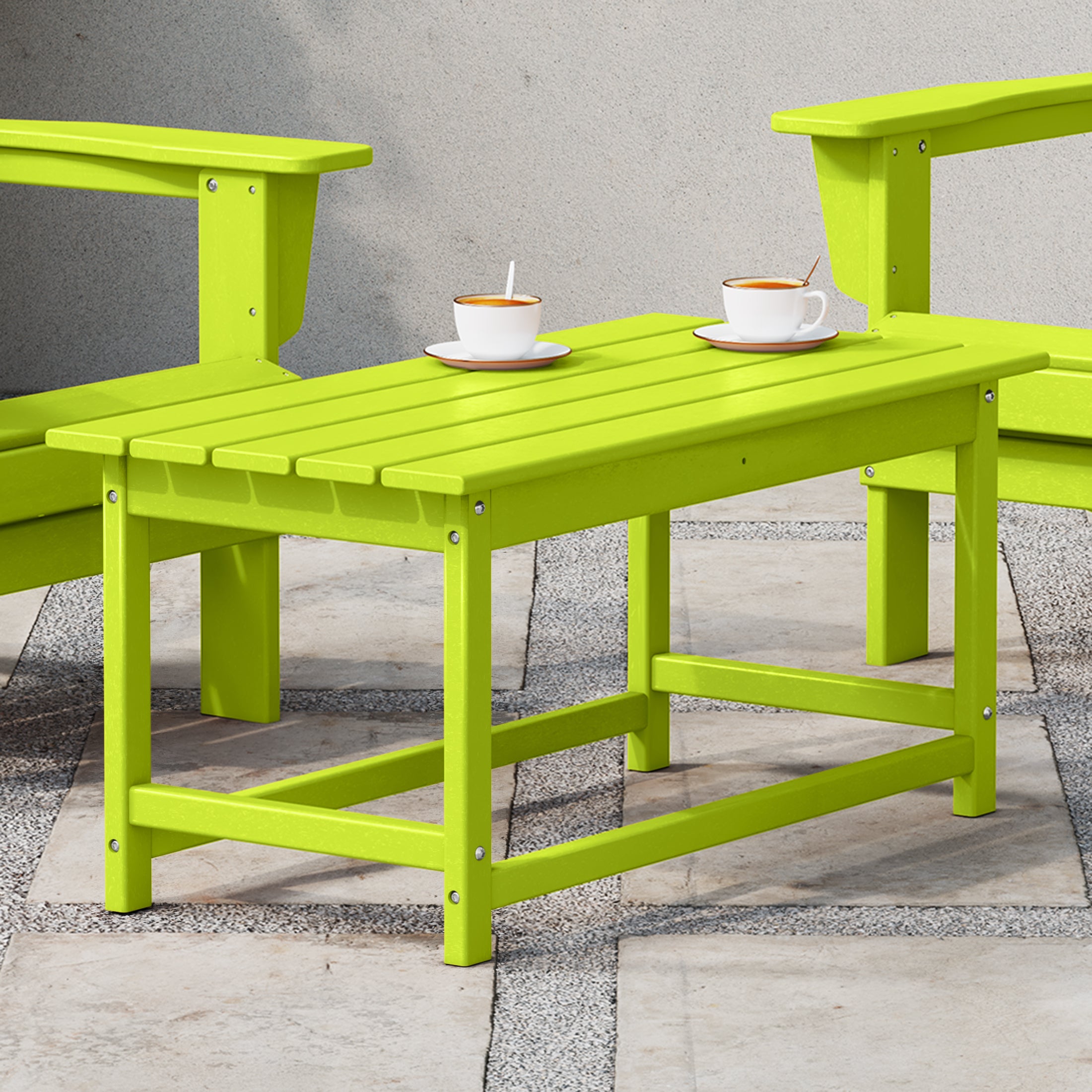 Malibu 35" length outdoor Coffee table for Adirondack chair
