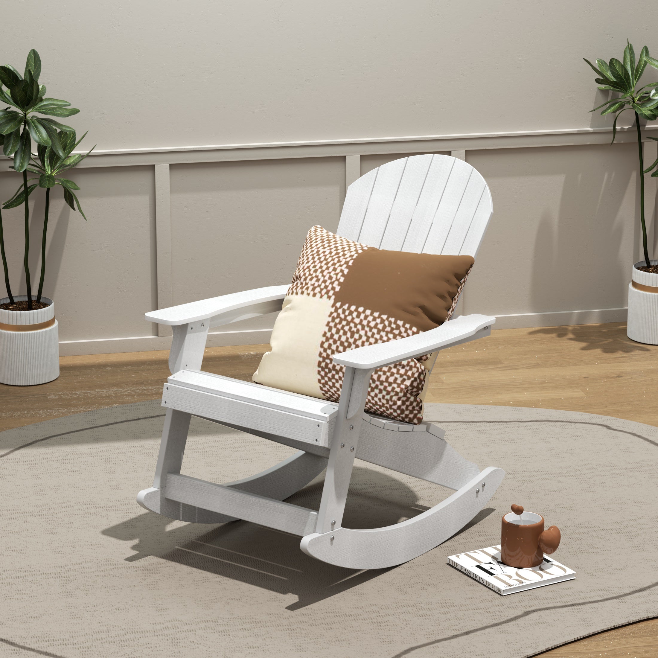 Tuscany Outdoor Patio All-weather Adirondack Rocking Chair