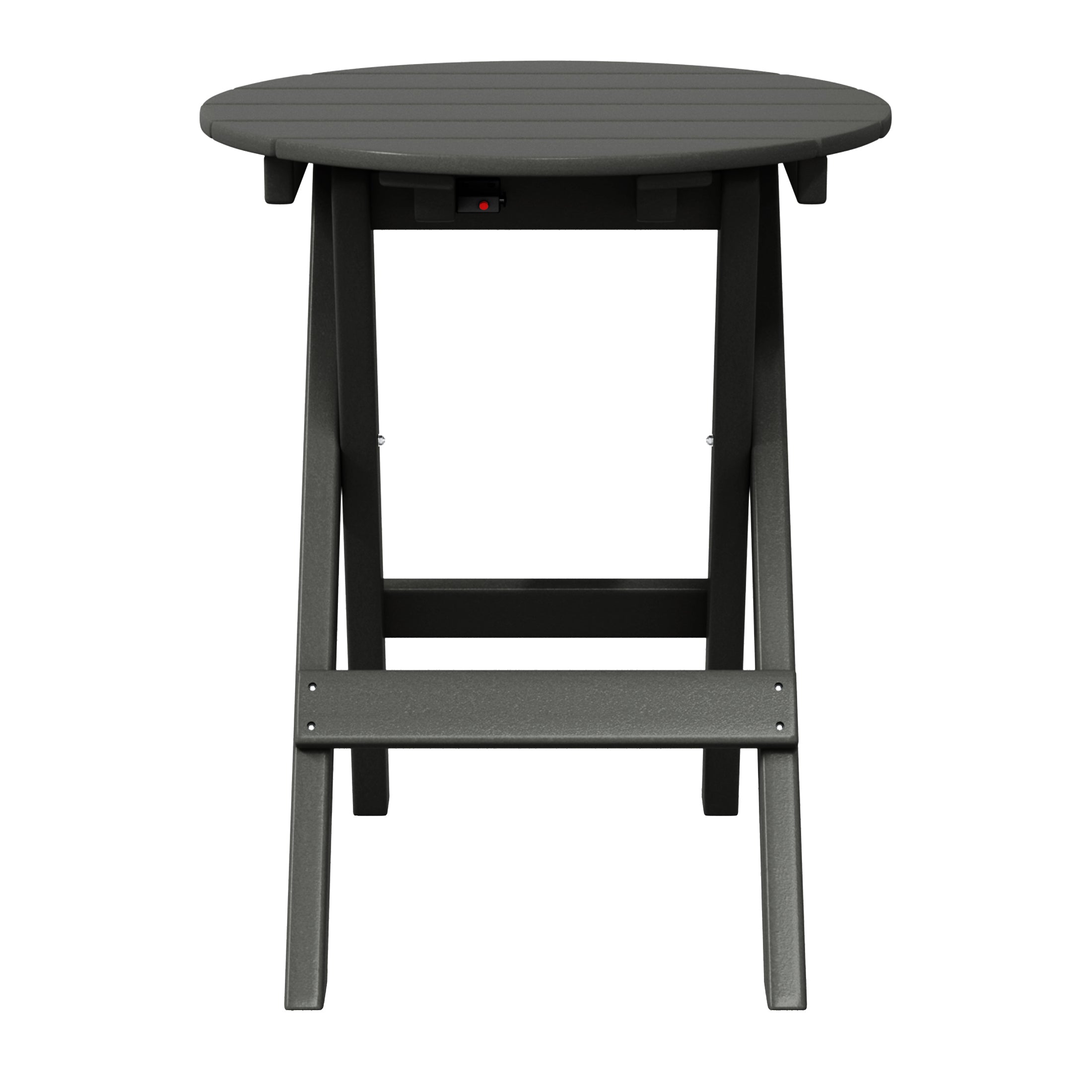 Malibu HDPE Outdoor 24.5 Inch Round Portable Folding Patio Dining Table
