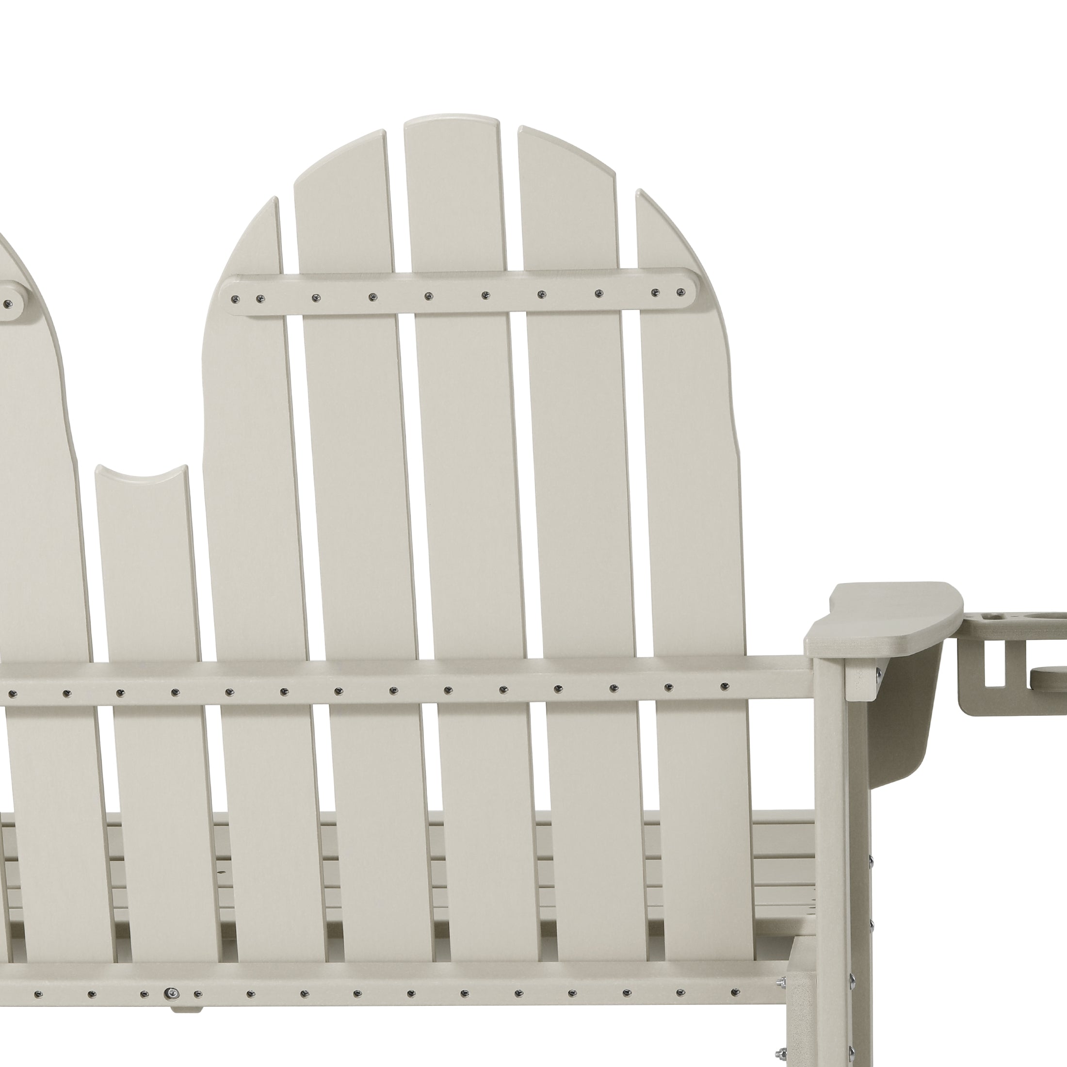 St. Augustine Outdoor Patio 49" HDPE Adirondack Garden Bench