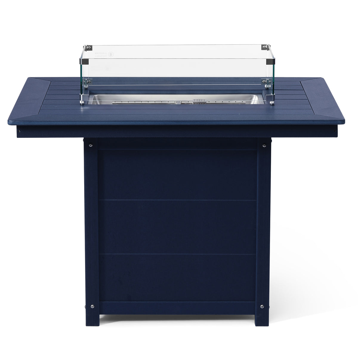 Helios 46" Modern Outdoor Patio Gas Propane Rectangular Fire Pit Table