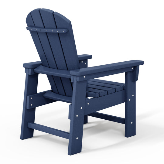 Malibu Kids Outdoor HDPE Adirondack Plastic Patio Chair