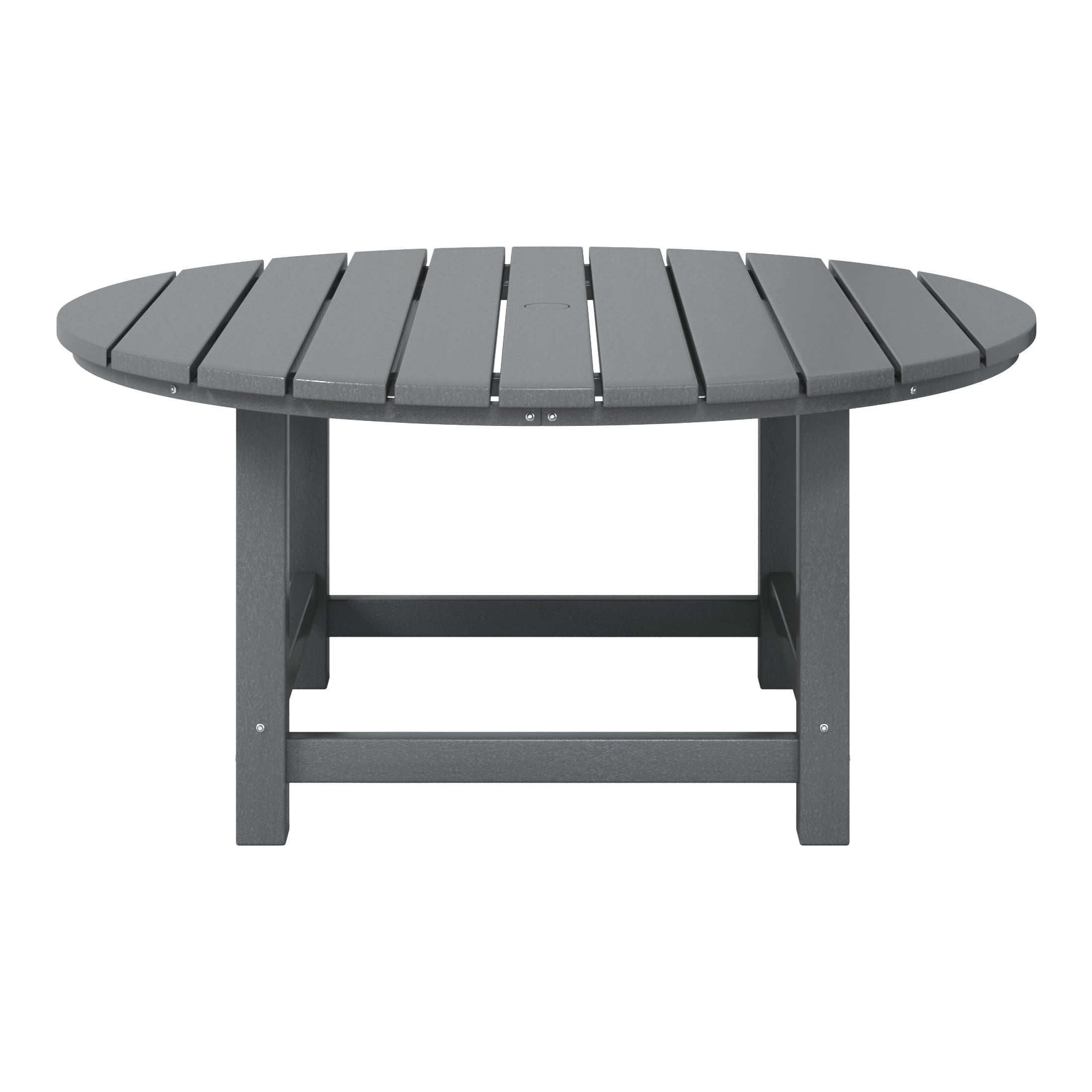 Malibu Low Outdoor HDPE Round Patio Coffee Table