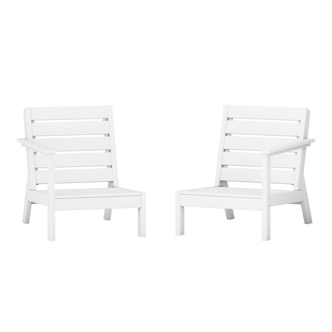 Avalon Outdoor Patio HDPE Deep Seating Sectional Loveseat