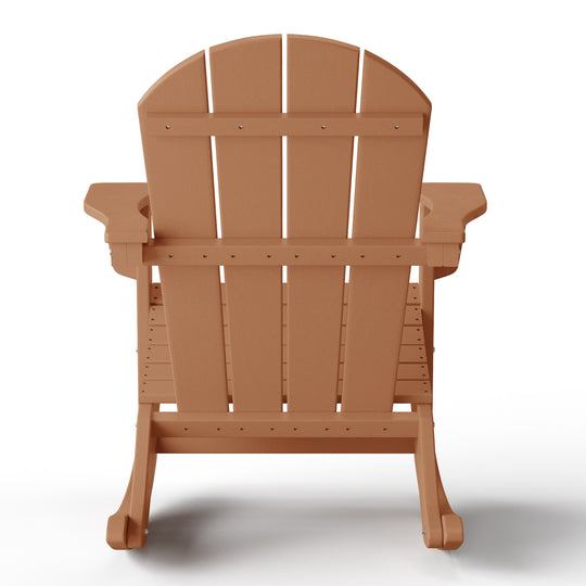 Malibu 2 piece set Outdoor / Patio Poly Adirondack rocking chairs ( 2 seater )