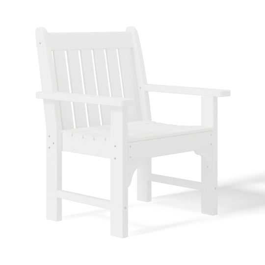 Malibu Outdoor Patio 3-Piece HDPE Adirondack Garden Chairs with Square Adirondack Side Table Set