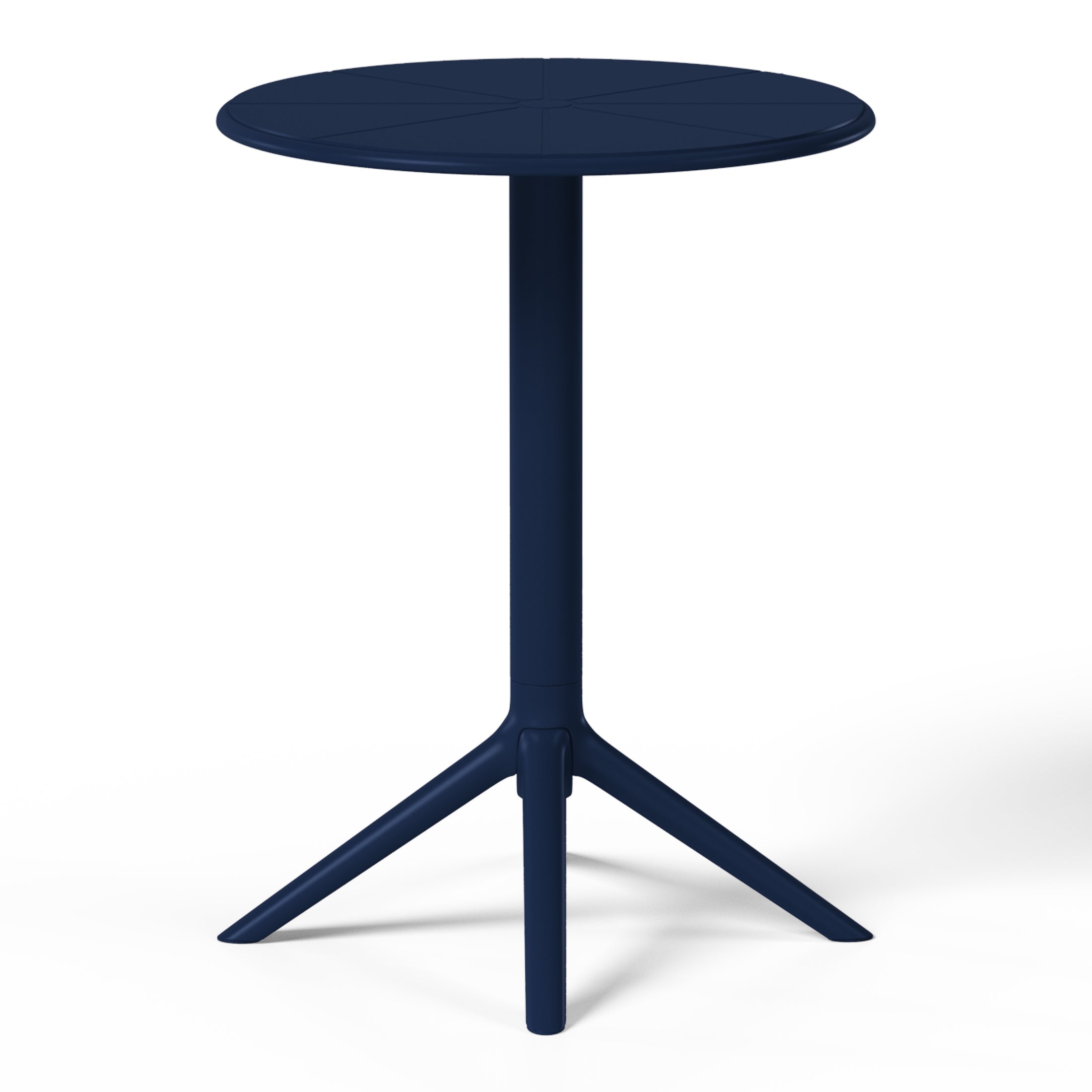 Playa 23.5" Outdoor Polypropylene Resin Round Patio Bistro Dining Table for 2