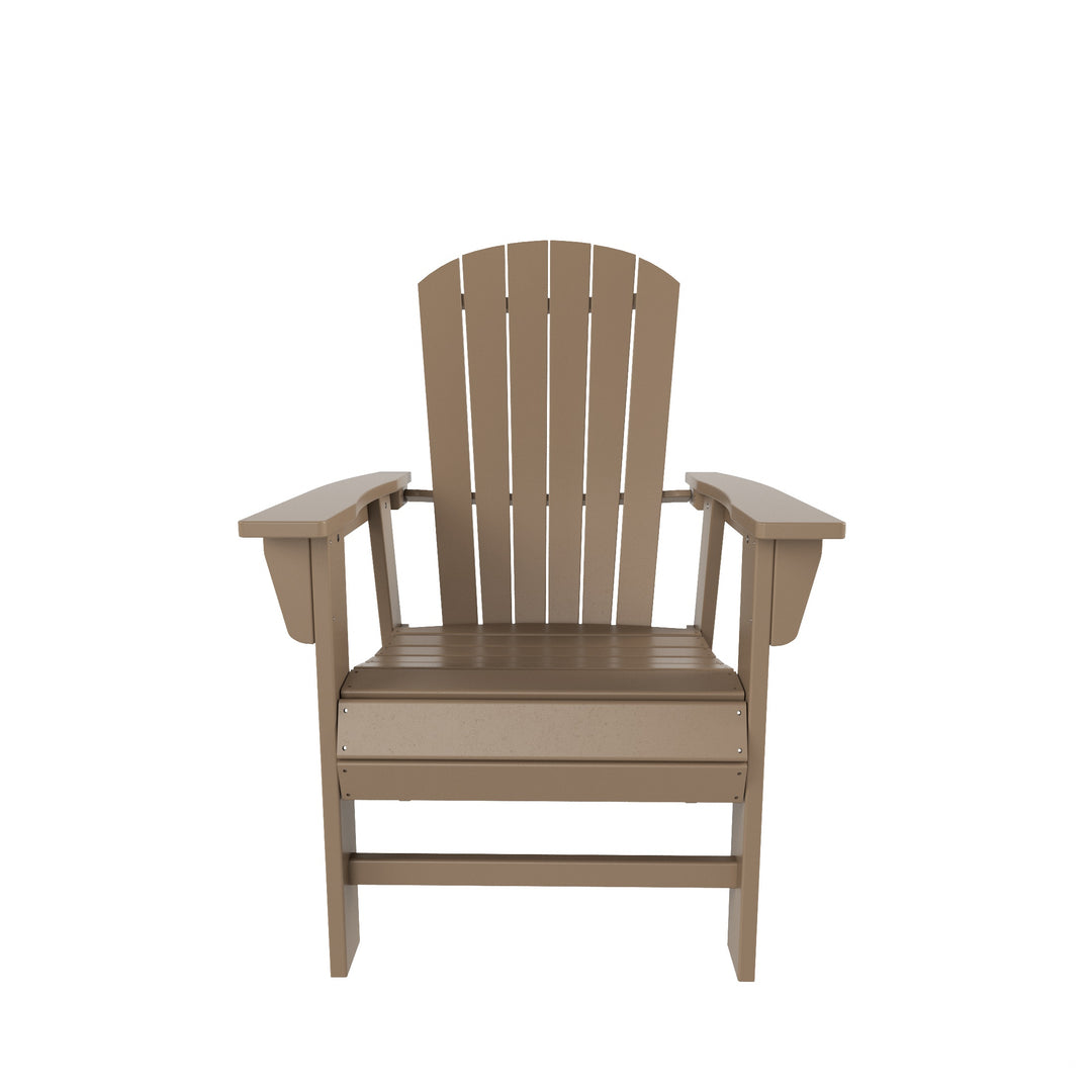 Dylan Outdoor Patio Shell-back Adirondack Dining Chair