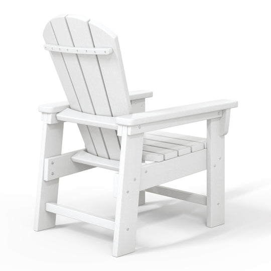 Malibu Kids Outdoor HDPE Adirondack Plastic Patio Chair