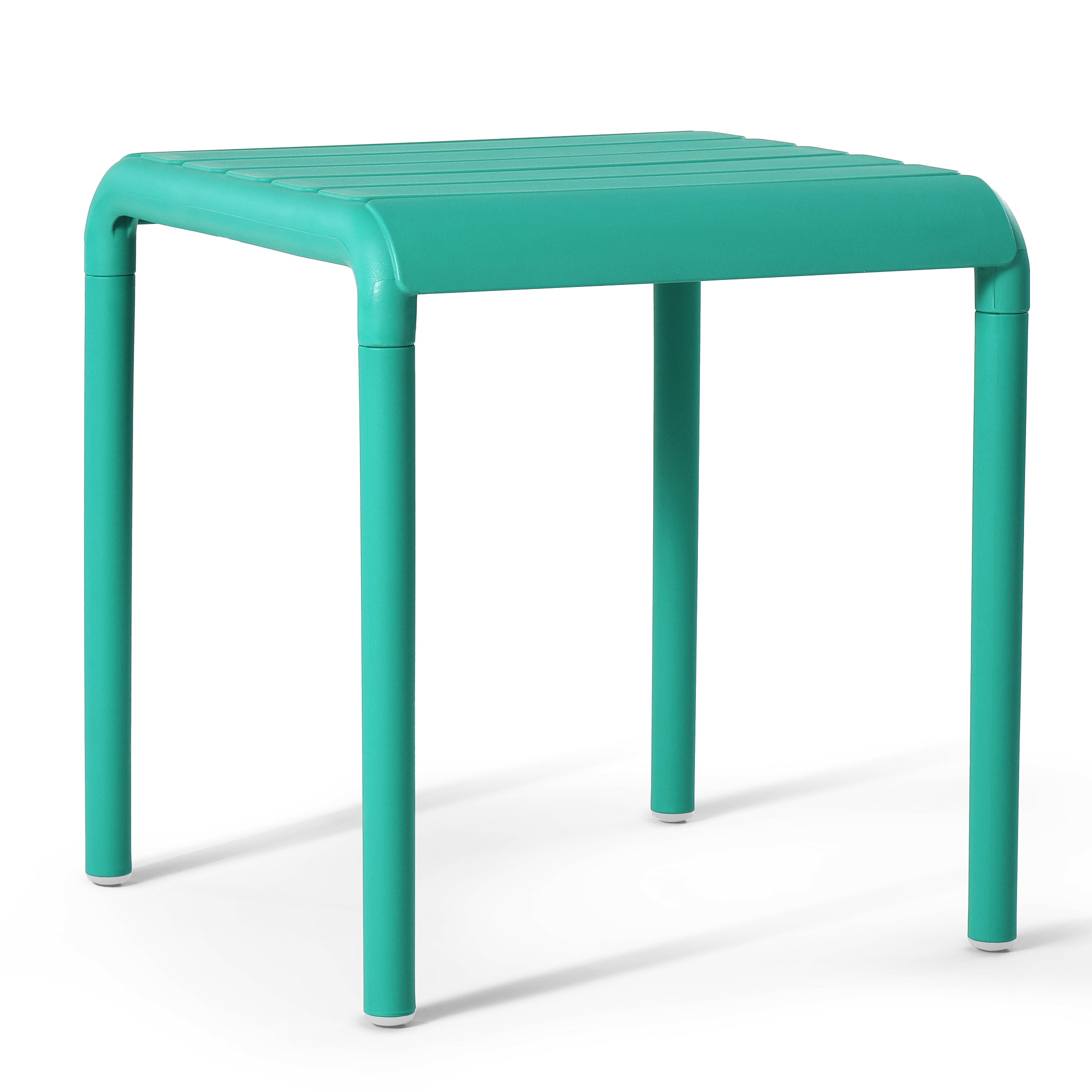 Playa Plastic Modern Outdoor Patio Accent Side Tables (Set of 2)
