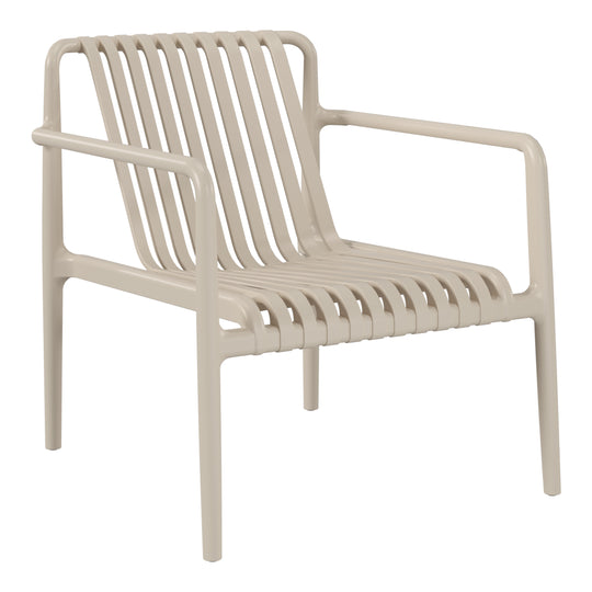 Playa Outdoor Modern Stackable Plastic Patio Club Armchairs (Set of 2)