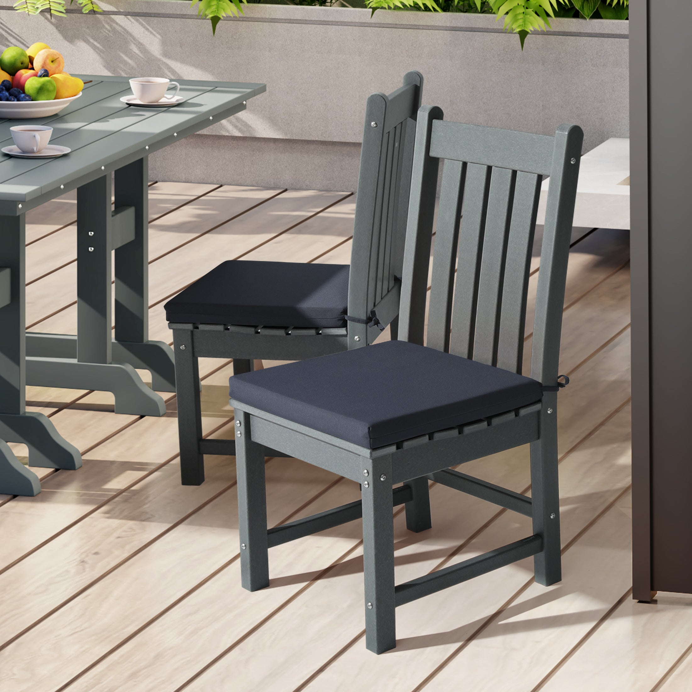 Solace Outdoor Patio Kitchen Dining Chair Seat Cushions Set of 4