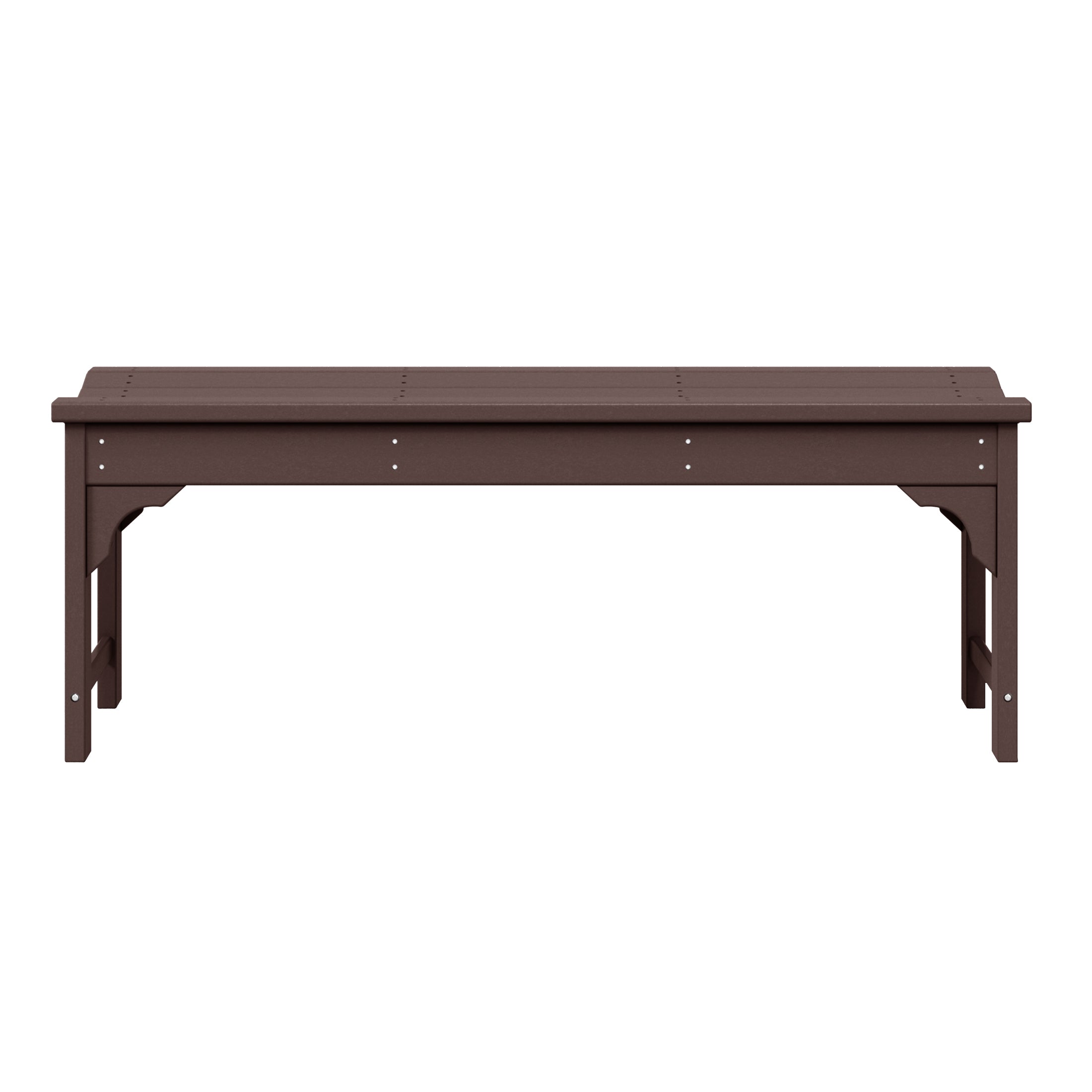 Malibu 48" length backless Poly Wood Outdoor / Garden bench