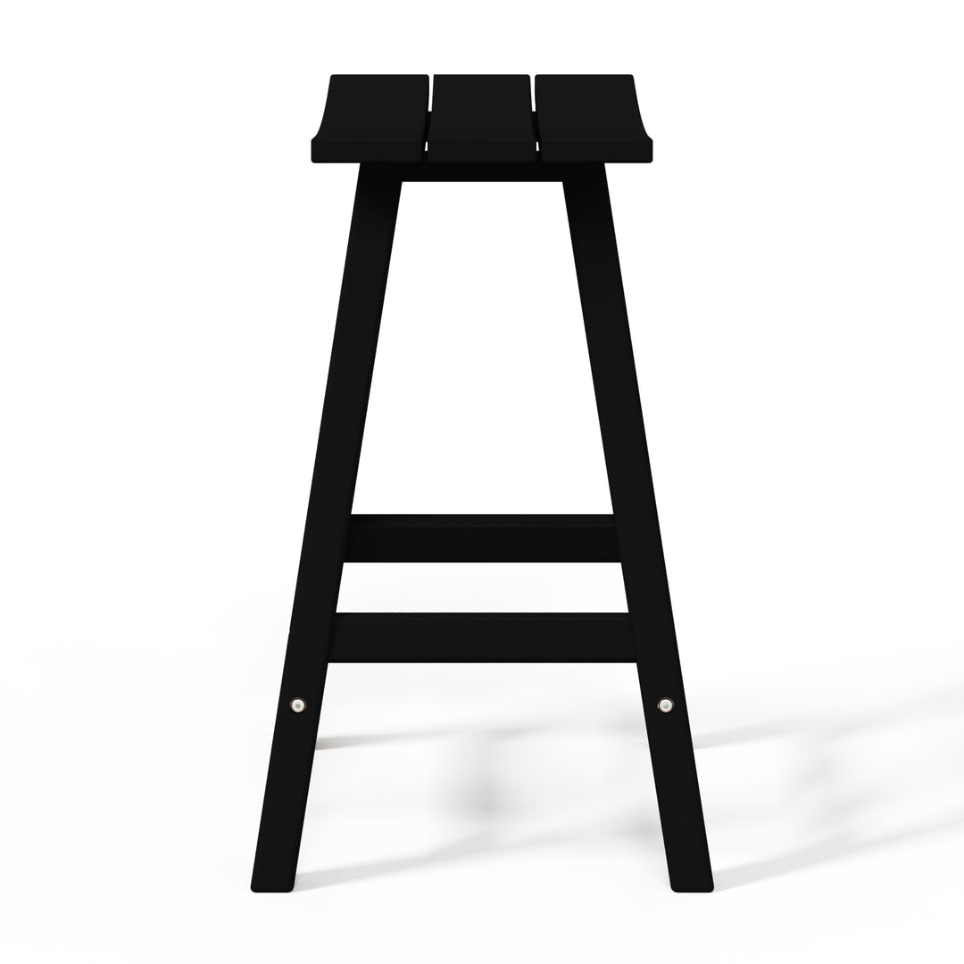 Malibu 24" HDPE Outdoor Patio Counter Height Bar Stool