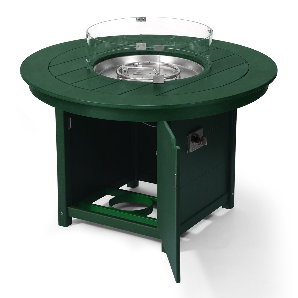 Helios 47" Modern Outdoor Patio Propane Gas Round Fire Pit Table