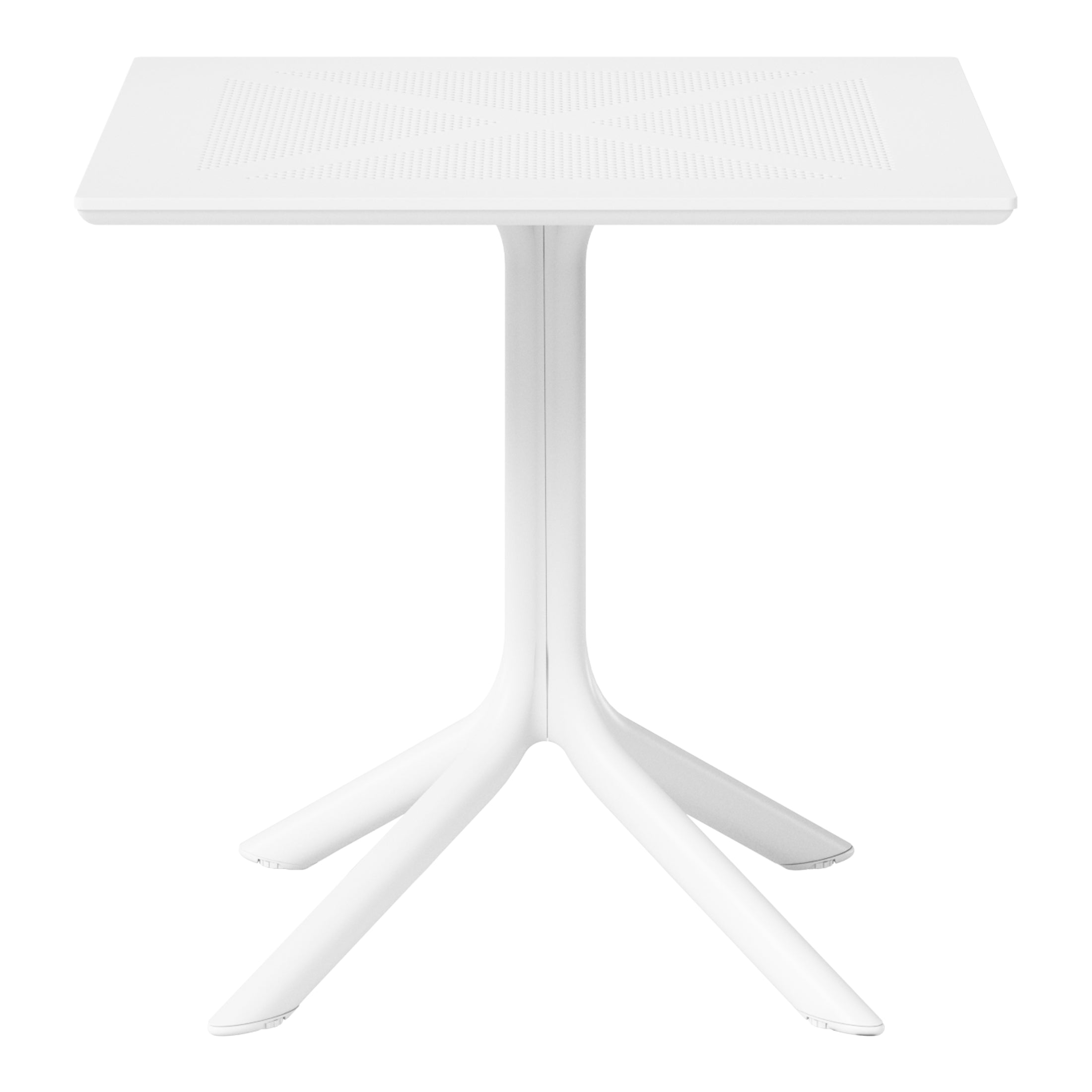 Playa 31.5" Square Plastic Outdoor Patio Dining Table for 4