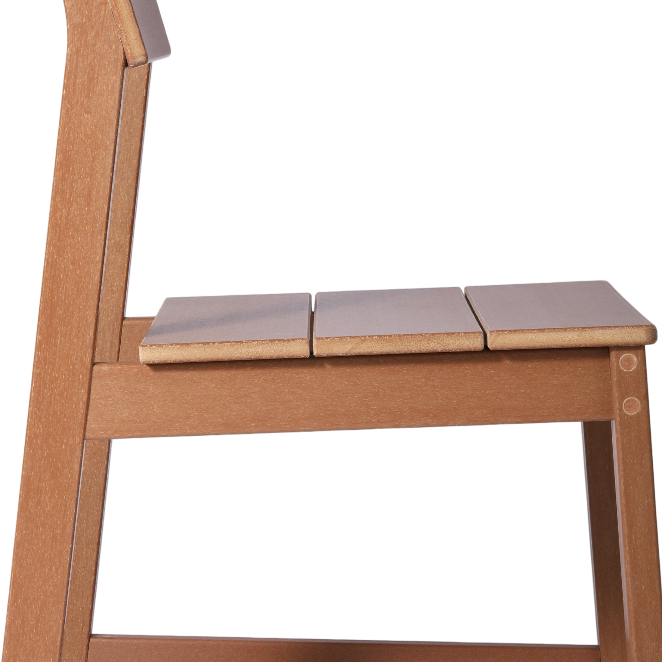 Paloma Modern HDPE Outdoor Armless Patio Dining Chairs (Set of 2)