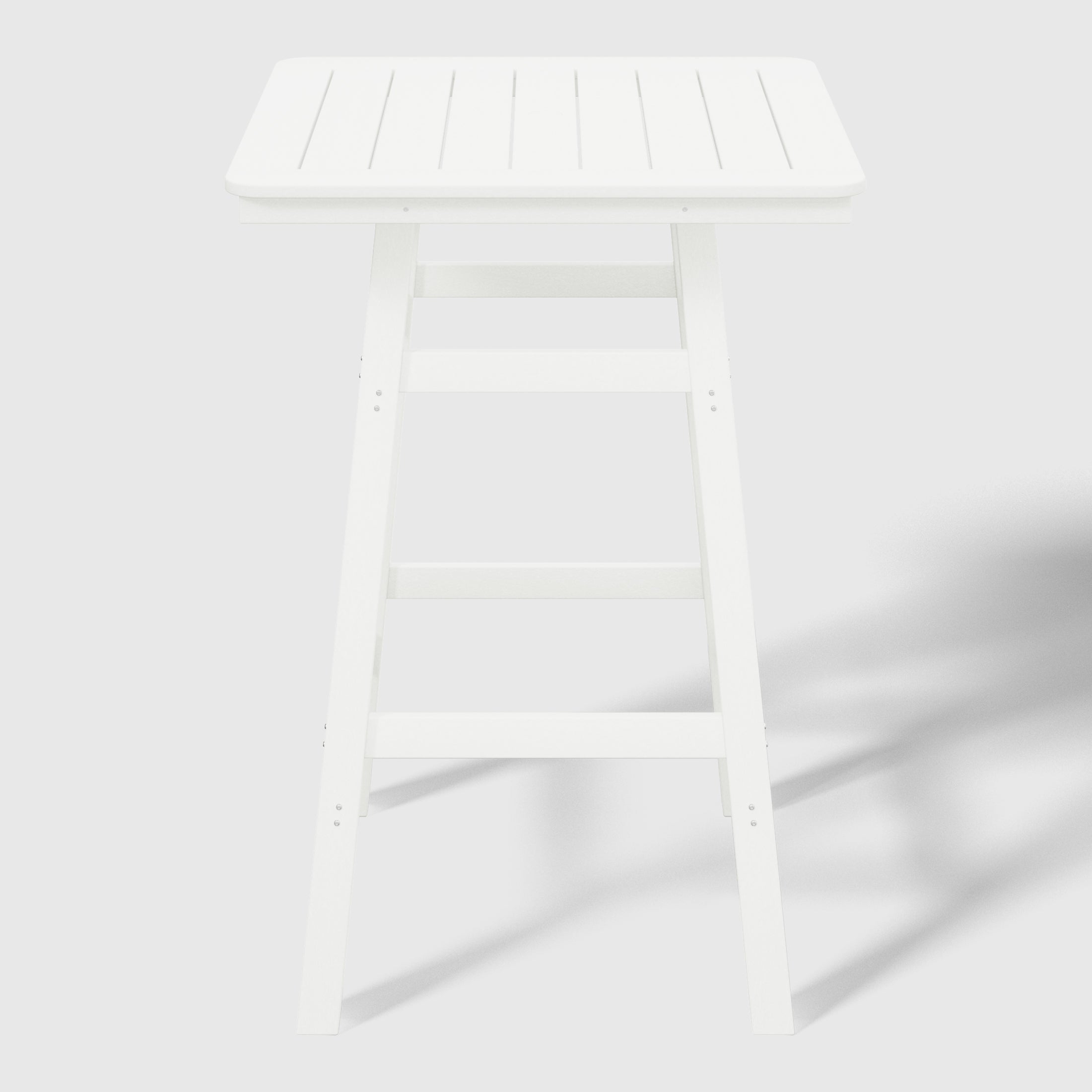 Malibu 30" Square Outdoor Patio Bistro Bar Table With Umbrella Hole