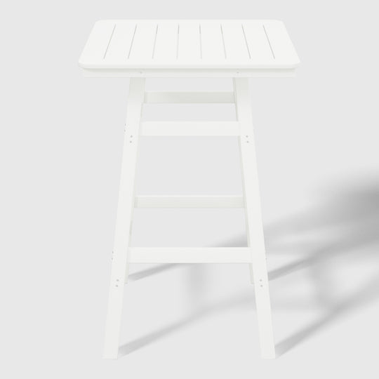 Malibu 30" Square Outdoor Patio Bistro Bar Table With Umbrella Hole