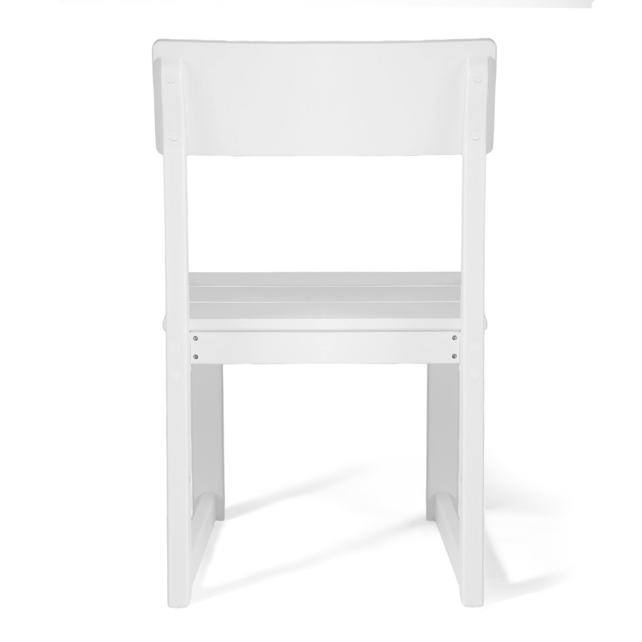 Paloma Modern HDPE Outdoor Armless Patio Dining Chairs (Set of 2)