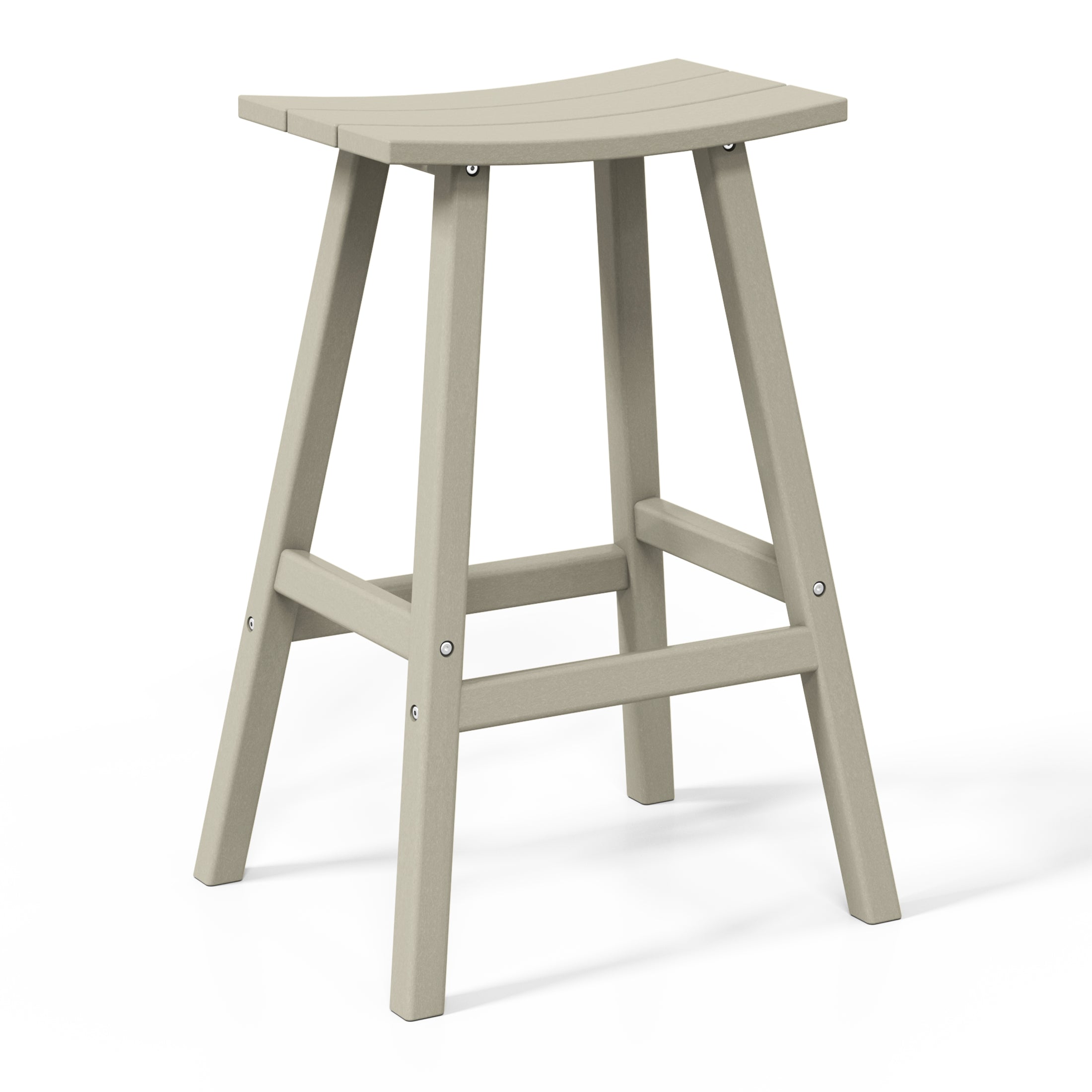 Malibu 29" HDPE Outdoor Patio Bar Height Bar Stool