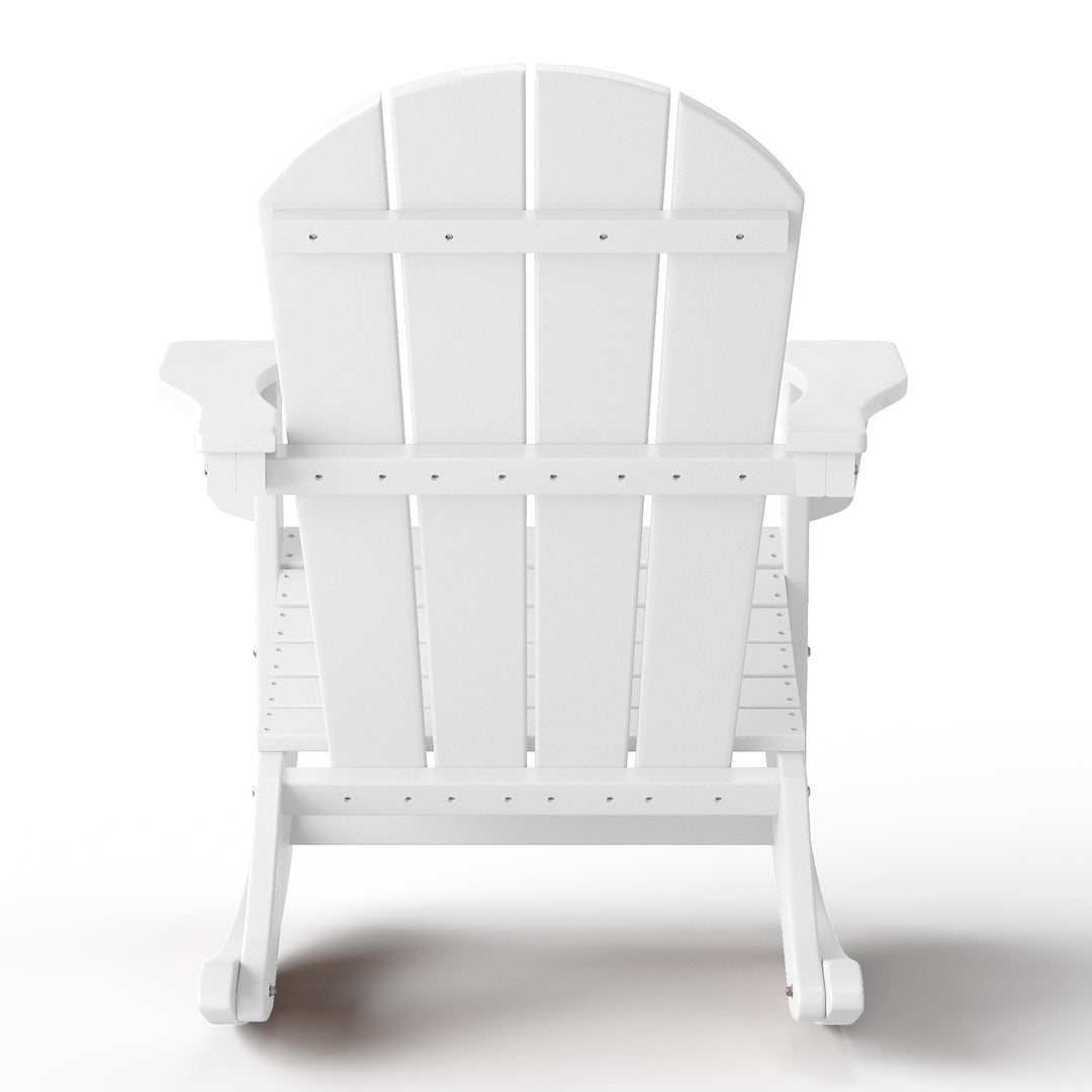 Malibu 2 piece set Outdoor / Patio Poly Adirondack rocking chairs ( 2 seater )