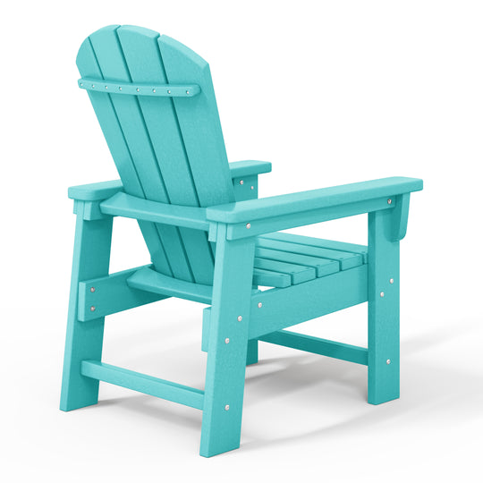 Malibu Kids Outdoor HDPE Adirondack Plastic Patio Chair