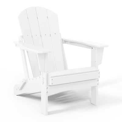 Malibu HDPE Outdoor Patio Folding Poly Adirondack Chair