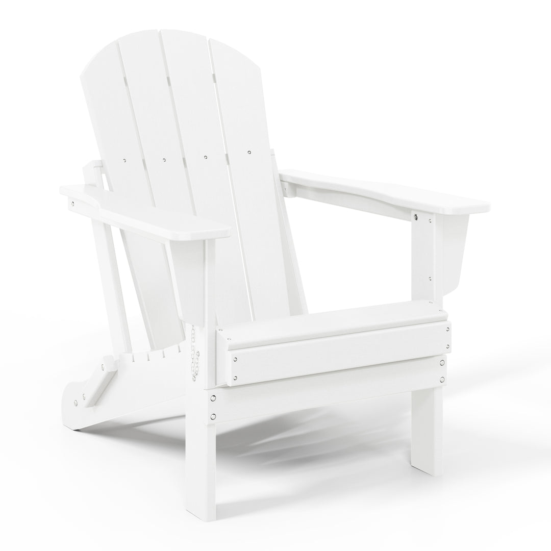 Malibu Westintrends 2 piece set outdoor folding Poly Adirondack chair