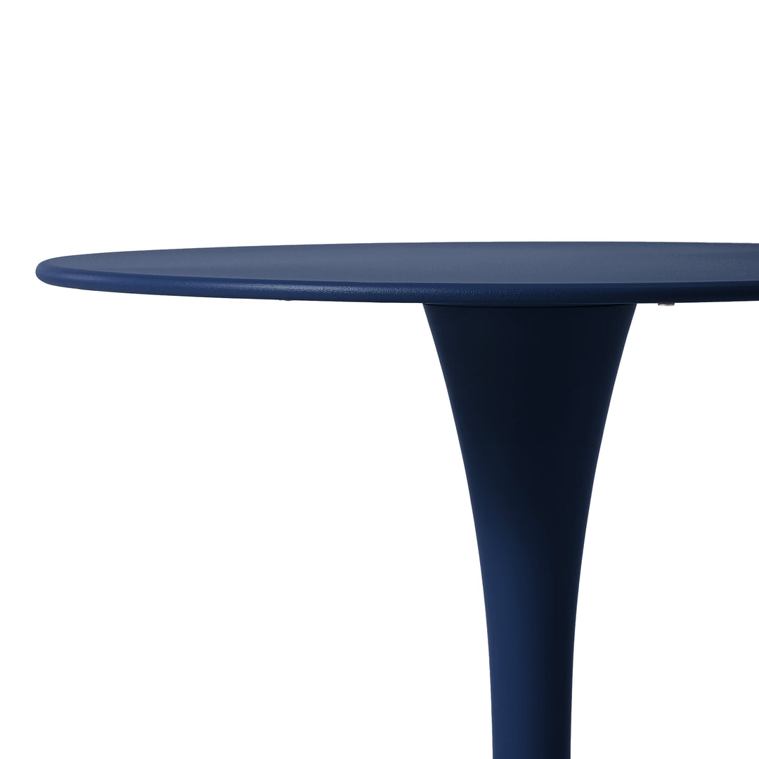 Playa 23.5" Round Outdoor Indoor Metal Cocktail Dining Table