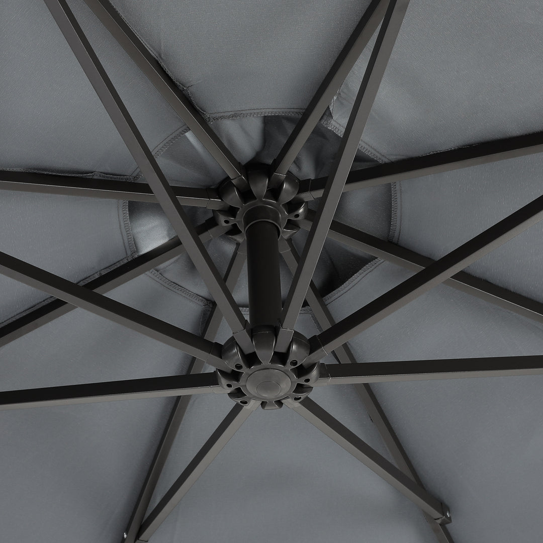 Julia 10 ft. Outdoor / Patio Cantilever Hanging Umbrella