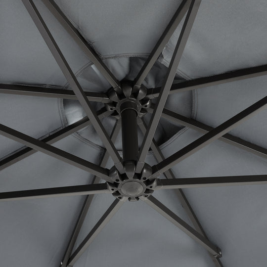 Julia 10 ft. Outdoor / Patio Cantilever Hanging Umbrella