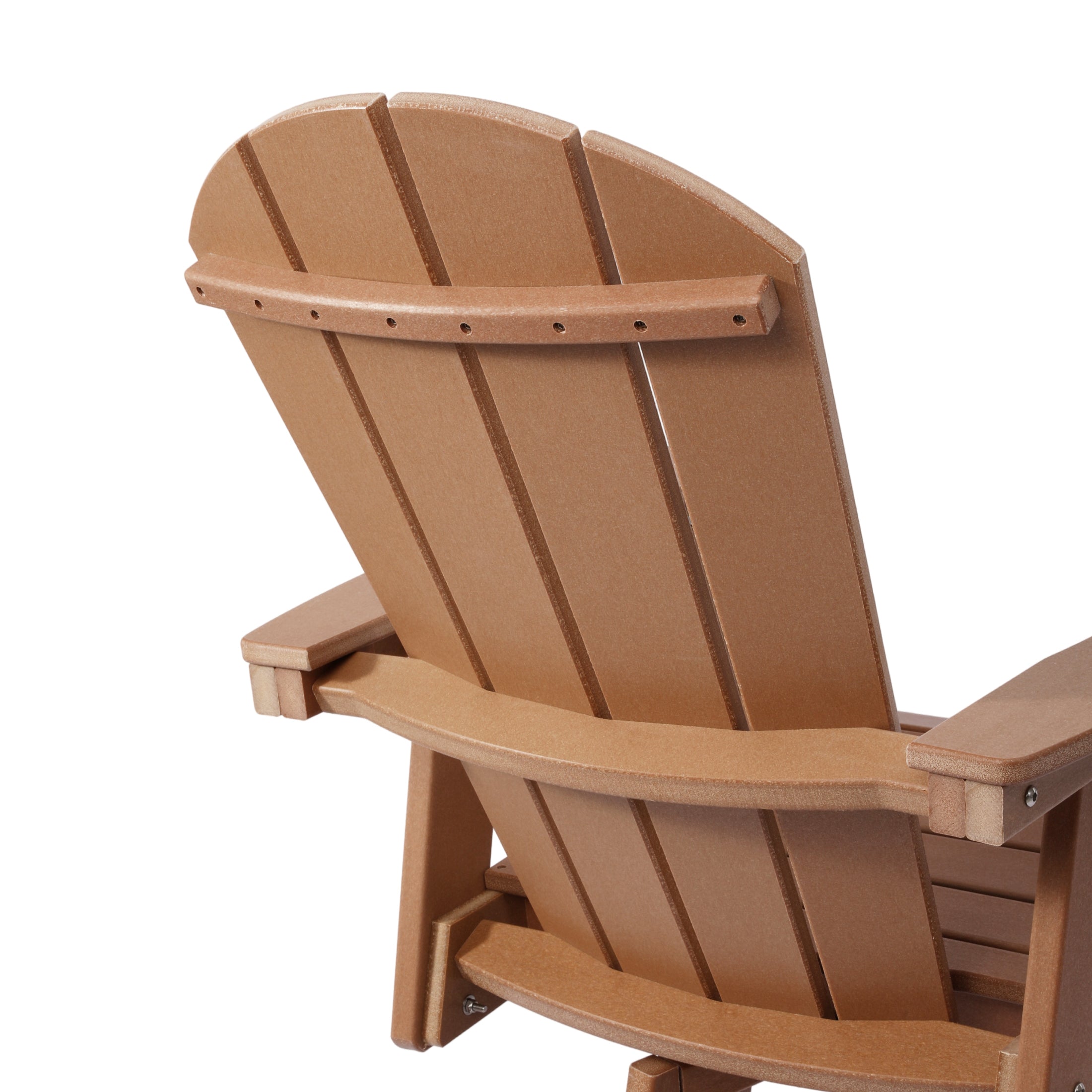 Malibu Outdoor HDPE Tall Adirondack Bar Height Chair With Cup Holder