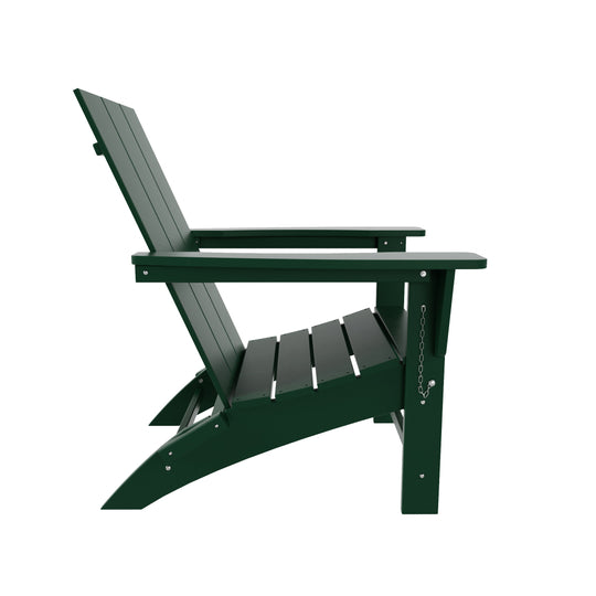 Ashore Modern Outdoor Folding Adirondack Chair (Set of 4)