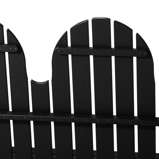 St. Augustine 4ft Outdoor HDPE Poly Farmhouse Hanging Porch Swing With Cup Holders