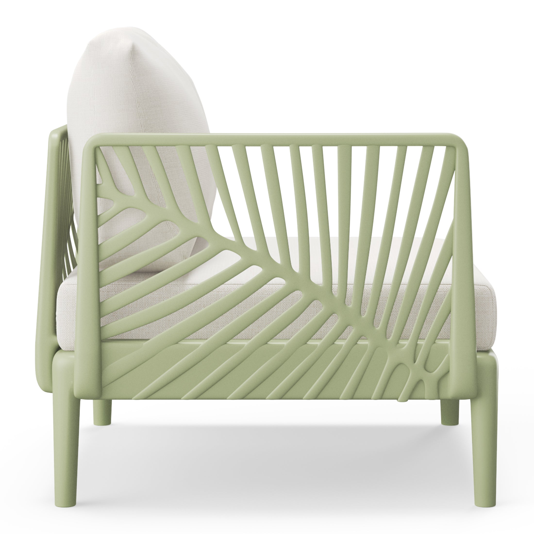 Playa Modern Outdoor Polypropylene Resin Deep Seating Patio Loveseat