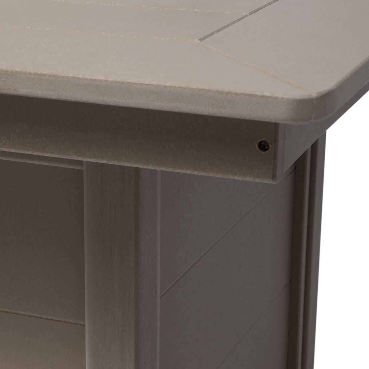 Helios 42" Modern Outdoor Patio Propane Square Fire Pit Table