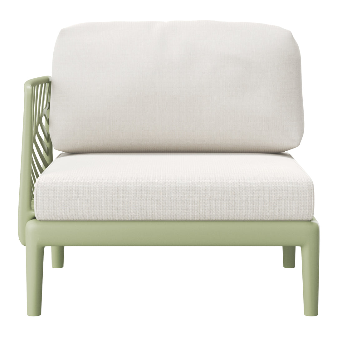 Playa Modern 6-Piece Polypropylene Resin Modular L Shaped Corner Patio Furniture Sectional